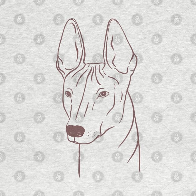 Xoloitzcuintli (Light Blue and Taupe) by illucalliart